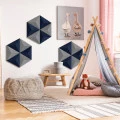Panou acustic decorativ triunghi fetru 300x300x300 mm