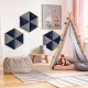 Panou acustic decorativ triunghi fetru 300x300x300 mm