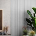 Profil Bagheta Polimer Dur Premium WP003AP Vivid Triunghiulara Alb Satin 4.5x2.5x270 cm