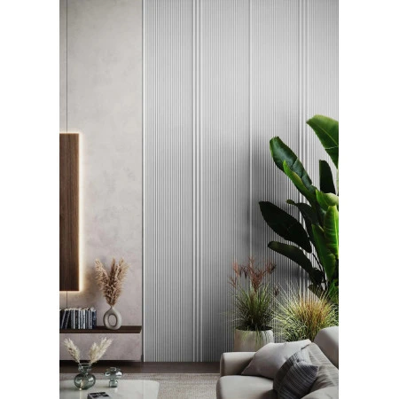 Profil Bagheta Polimer Dur Decorativa WP003A Vivid Triunghiulara Alba 4.5x2.5x270 cm MARDOM DECOR