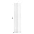  Panou Riflaj Polimer Dur WP001T Duna Alb 200x24.7 cm
