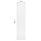  Panou Riflaj Polimer Dur WP001T Duna Alb 200x24.7 cm