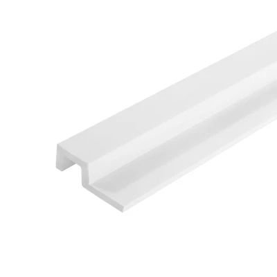 Profil Capat Dreapta Riflaj Polimer Dur 3D L0301RP Premium Lamelli Largo White Alb Satinat 2x6.2x270 cm MARDOM DECOR