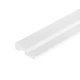Profil Capat Dreapta Riflaj Polimer Dur 3D L0201RP Premium Lamelli Medio White Alb Satinat 1.2x4.5x270 cm