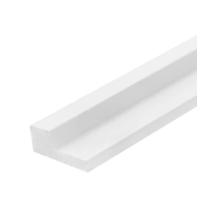 Profil Capat Dreapta Riflaj Polimer Dur 3D L0101RP Premium Lamelli Stretto White Alb Satinat 1.2x2.9x270 cm MARDOM DECOR