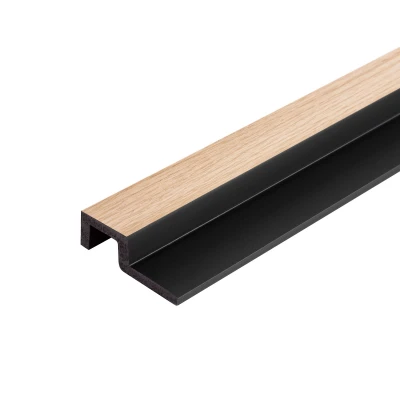 Profil Capat Dreapta Riflaj Polimer Dur 3D L0302RT Lamelli Largo Light Oak stejar deschis 2x6.2x200 cm MARDOM DECOR