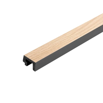 Profil Capat Stanga Riflaj Polimer Dur 3D L0302LT Lamelli Largo Light Oak Stejar Deschis 2x3.1x200 cm MARDOM DECOR