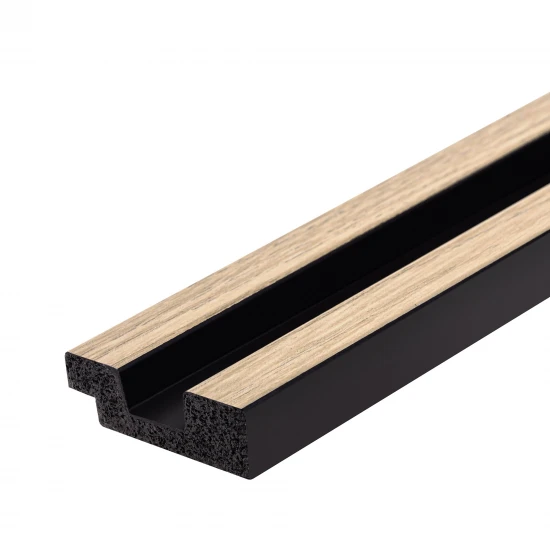 Profil Capat Stanga Riflaj Polimer Dur 3D L0102L Lamelli Stretto Light Oak stejar deschis 1.2x3.6x270 cm