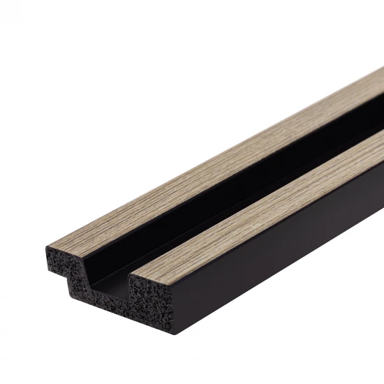 Profil Capat Stanga Riflaj Polimer Dur 3D L0103L Lamelli Stretto Gray Oak Stejar Gri 1.2x3.6x270 cm