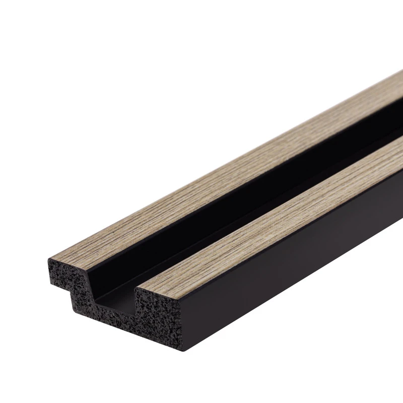 Profil Capat Stanga Riflaj Polimer Dur 3D L0103LT Lamelli Stretto Gray Oak Stejar Gri 1.2x3.6x200 cm