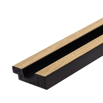 Profil Capat Stanga Riflaj Polimer Dur 3D L0105LT Lamelli Natural Oak stejar natural 1.2x3.6x200 cm MARDOM DECOR