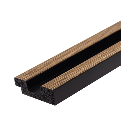 Profil Capat Stanga Riflaj Polimer Dur 3D L0106L Lamelli Stretto Classic Oak stejar clasic 1.2x3.6x270 cm MARDOM DECOR