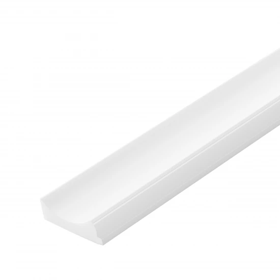 Profil Capat Dreapta Riflaj Polimer Dur WP002RP Premium Lumio Alb Satinat 270x3.1x1.15 cm