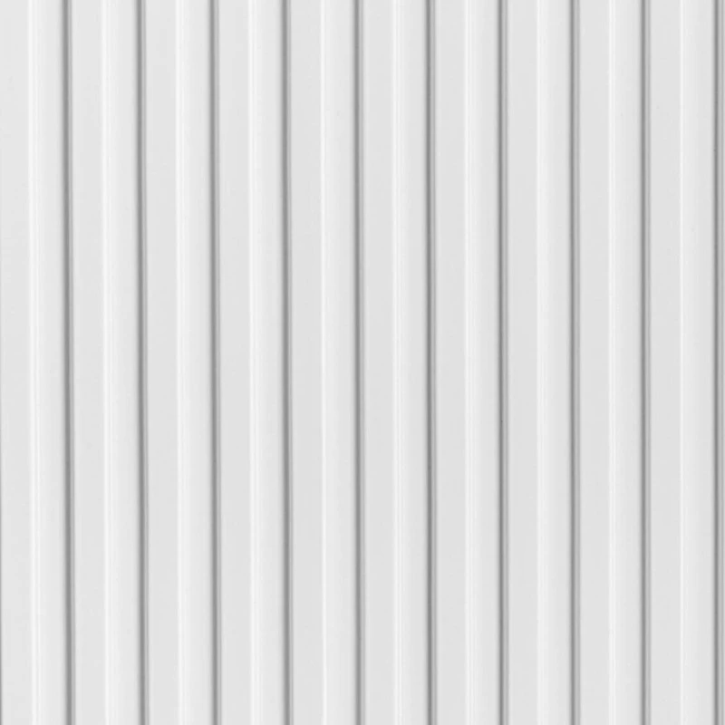 Panou Riflaj Polimer Dur 3D L0101 Lamelli Stretto Alb 1,2x12x270 cm