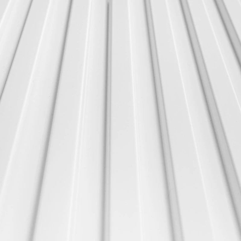 Panou Riflaj Polimer Dur 3D L0101 Lamelli Stretto Alb 1,2x12x270 cm