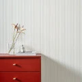 Panou Riflaj Polimer Dur 3D L0101 Lamelli Stretto Alb 1,2x12x270 cm