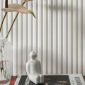 Panou Riflaj Polimer Dur 3D L0101 Lamelli Stretto Alb 1,2x12x270 cm