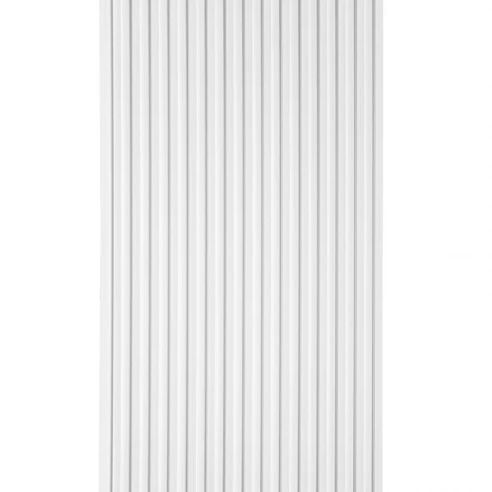 Panou Riflaj Polimer Dur 3D L0101T Lamelli Stretto White Alb 1.2x12x200 cm