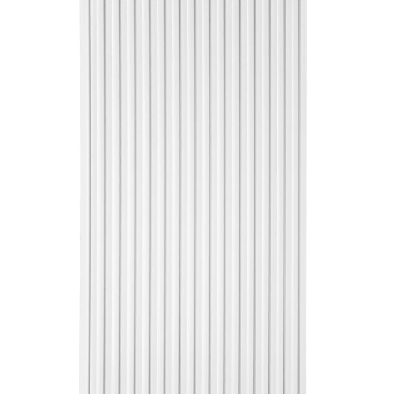 Panou Riflaj Polimer Dur 3D L0101 Lamelli Stretto Alb 1,2x12x270 cm