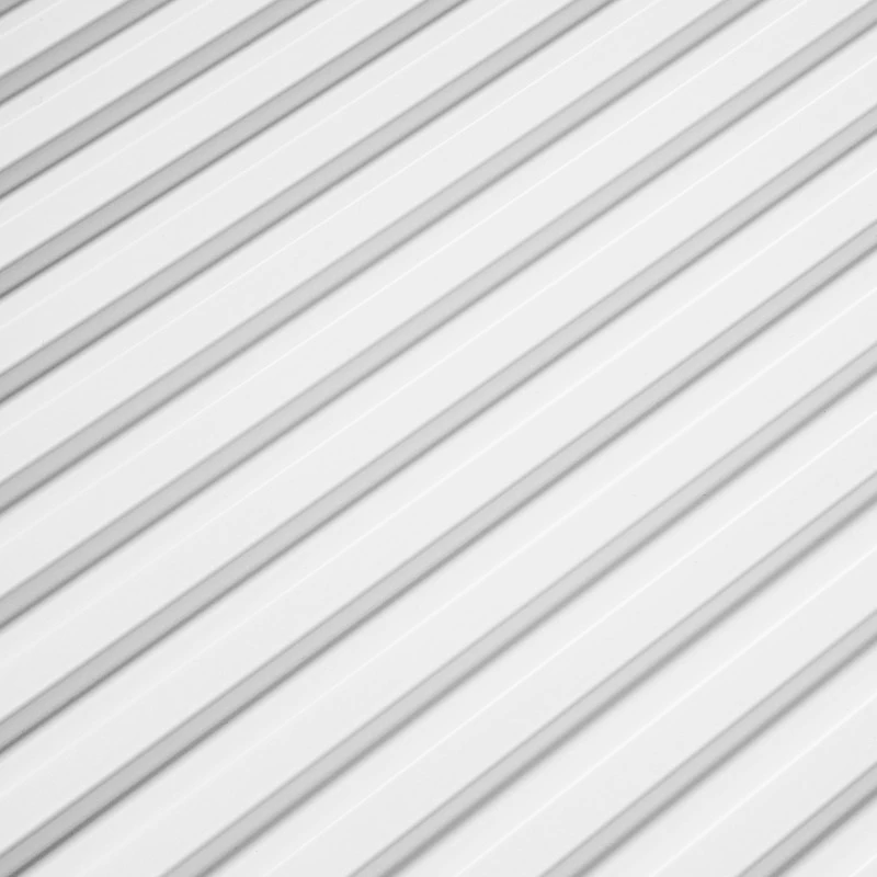 Panou Riflaj Polimer Dur 3D L0101 Lamelli Stretto Alb 1,2x12x270 cm