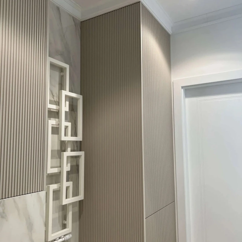 Panou Riflaj Polimer Dur 3D L0101 Lamelli Stretto Alb 1,2x12x270 cm