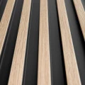 Panou Riflaj Polimer Dur 3D L0102T Lamelli Stretto Light Oak Stejar Deschis 1.2x12x200 cm