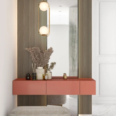 Panou Riflat Decorativ Light Oak L0102, realizat din polimer rigid PolyForce, rezistent la zgârieturi și umiditate, perfect pentru interioare moderne.