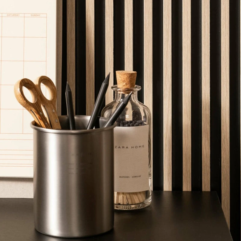Panou Riflaj Polimer Dur 3D L0102T Lamelli Stretto Light Oak Stejar Deschis 1.2x12x200 cm