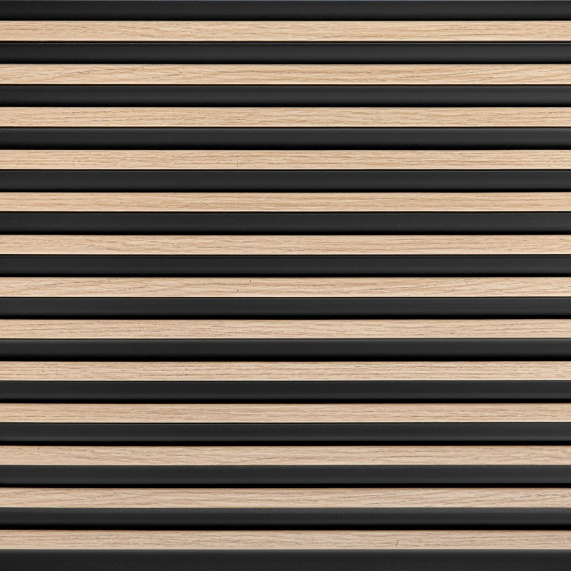 Panou Riflaj Polimer Dur 3D L0102T Lamelli Stretto Light Oak Stejar Deschis 1.2x12x200 cm