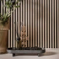Panou Riflaj Polimer Dur 3D L0103T Lamelli Stretto Gray Oak Stejar Gri 1.2x12x200 cm