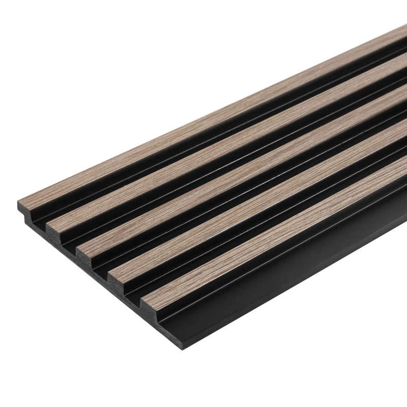 Panou Riflaj Polimer Dur 3D L0103T Lamelli Stretto Gray Oak Stejar Gri 1.2x12x200 cm