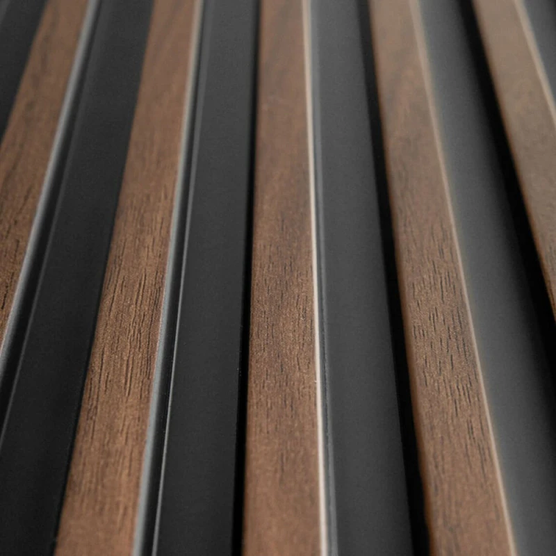 Panou Riflaj 3D Dark Oak L0104 (270x12x1,2 cm) Polimer Rigid