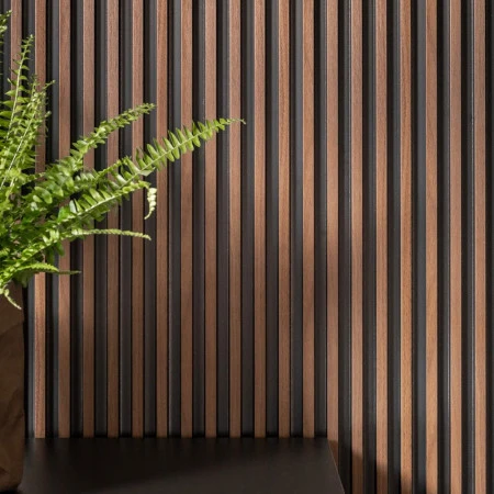Panou Riflaj 3D Dark Oak L0104 (270x12x1,2 cm) Polimer Rigid