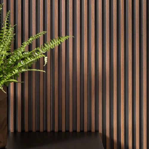 Panou Riflaj 3D Dark Oak L0104 (270x12x1,2 cm) Polimer Rigid