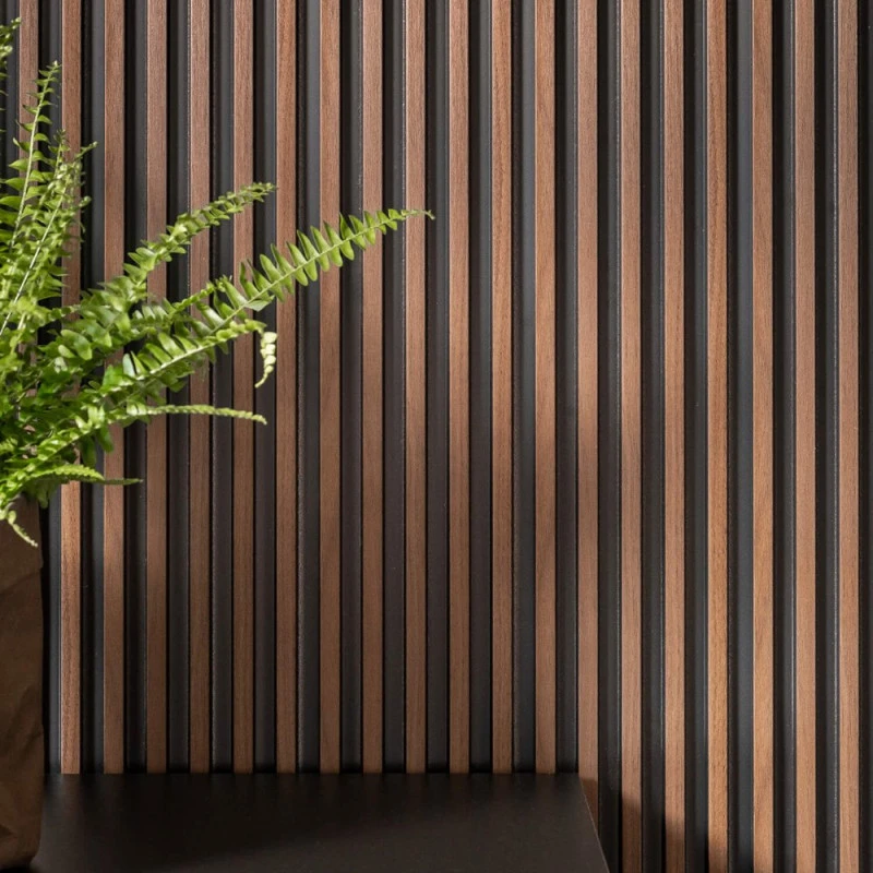 Panou Riflaj 3D Dark Oak L0104 (270x12x1,2 cm) Polimer Rigid