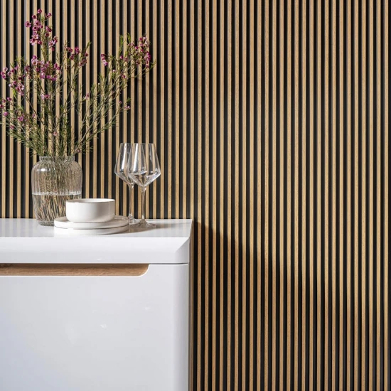 Panou Riflaj 3D Natural Oak L0105 (270x12x1,2 cm) Polimer Dur
