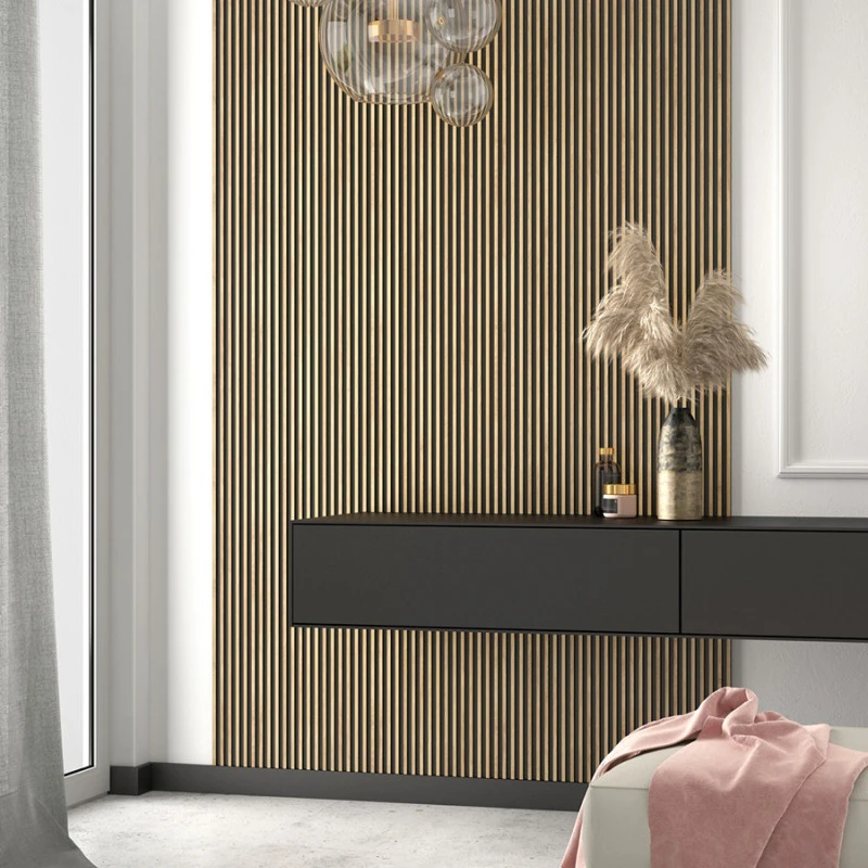 Panou Riflaj 3D Natural Oak L0105 (270x12x1,2 cm) Polimer Dur