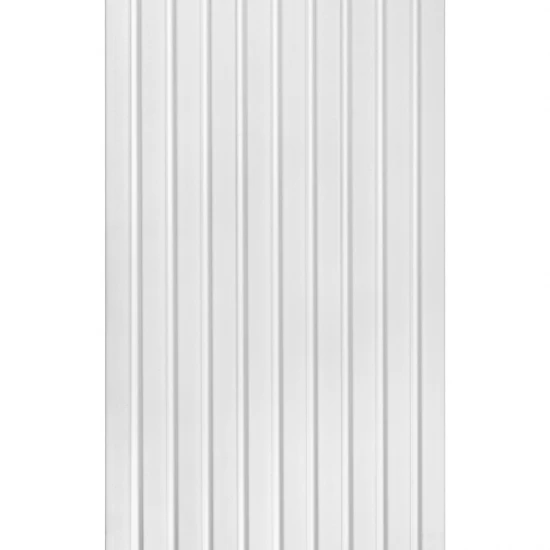 Panou Riflaj Polimer Dur 3D L0201T Lamelli Medio White Alb 1.2x12.1x200 cm