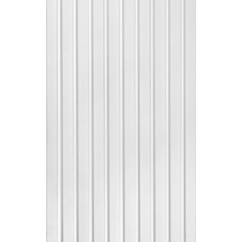 Panou Riflat Alb White L0201 (270x12,1x1,2 cm) – Polimer Rigid