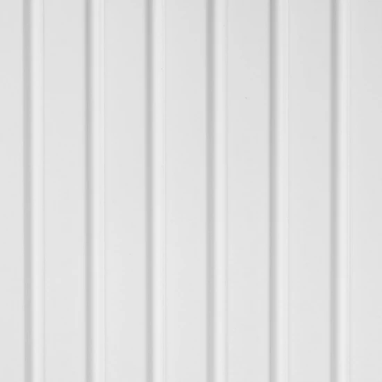 Panou Riflaj Polimer Dur 3D L0201P Lamelli Medio Alb Satinat 1.2x12.1x270 cm