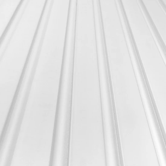 Panou Riflaj Polimer Dur 3D L0201P Lamelli Medio Alb Satinat 1.2x12.1x270 cm