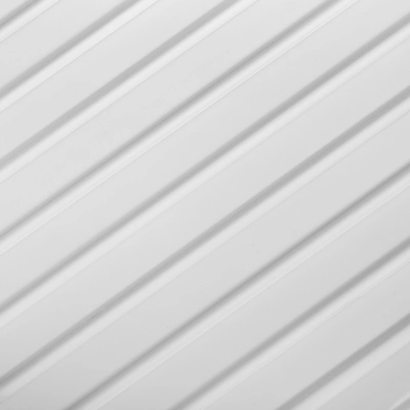 Panou Riflat Alb White L0201 (270x12,1x1,2 cm) – Polimer Rigid