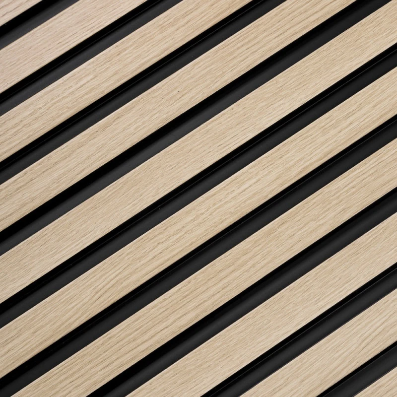 Panou Riflaj Polimer Dur 3D L0202T Lamelli Medio Light Oak Stejar Deschis 1.2x12.1x200 cm