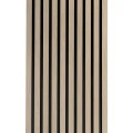 Panou Riflaj Polimer Dur 3D L0202T Lamelli Medio Light Oak Stejar Deschis 1.2x12.1x200 cm