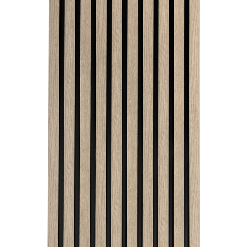 Panou Riflaj Polimer Dur 3D L0202T Lamelli Medio Light Oak Stejar Deschis 1.2x12.1x200 cm
