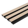 Panou Riflaj Polimer Dur 3D L0202T Lamelli Medio Light Oak Stejar Deschis 1.2x12.1x200 cm