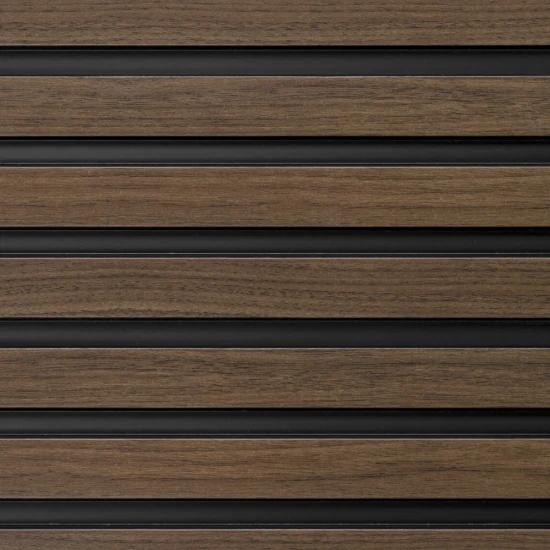 Panou Decorativ Riflat Dark Oak L0204 (270x12,1x1,2 cm) Polimer Rigid