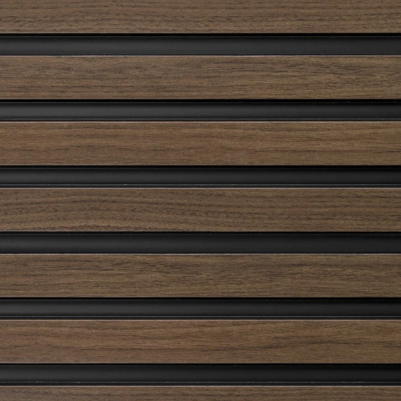 Panou Decorativ Riflat Dark Oak L0204 (270x12,1x1,2 cm) Polimer Rigid