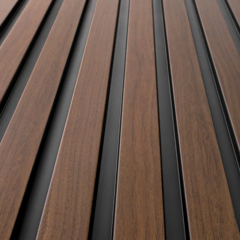 Panou Decorativ Riflat Dark Oak L0204 (270x12,1x1,2 cm) Polimer Rigid