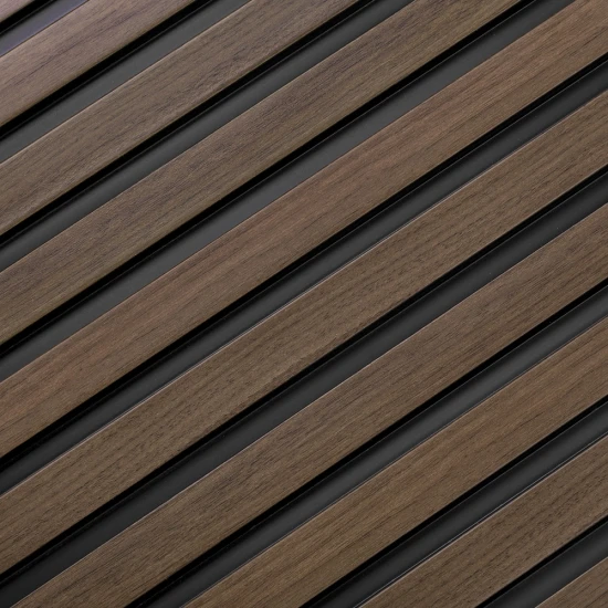 Panou Decorativ Riflat Dark Oak L0204 (270x12,1x1,2 cm) Polimer Rigid